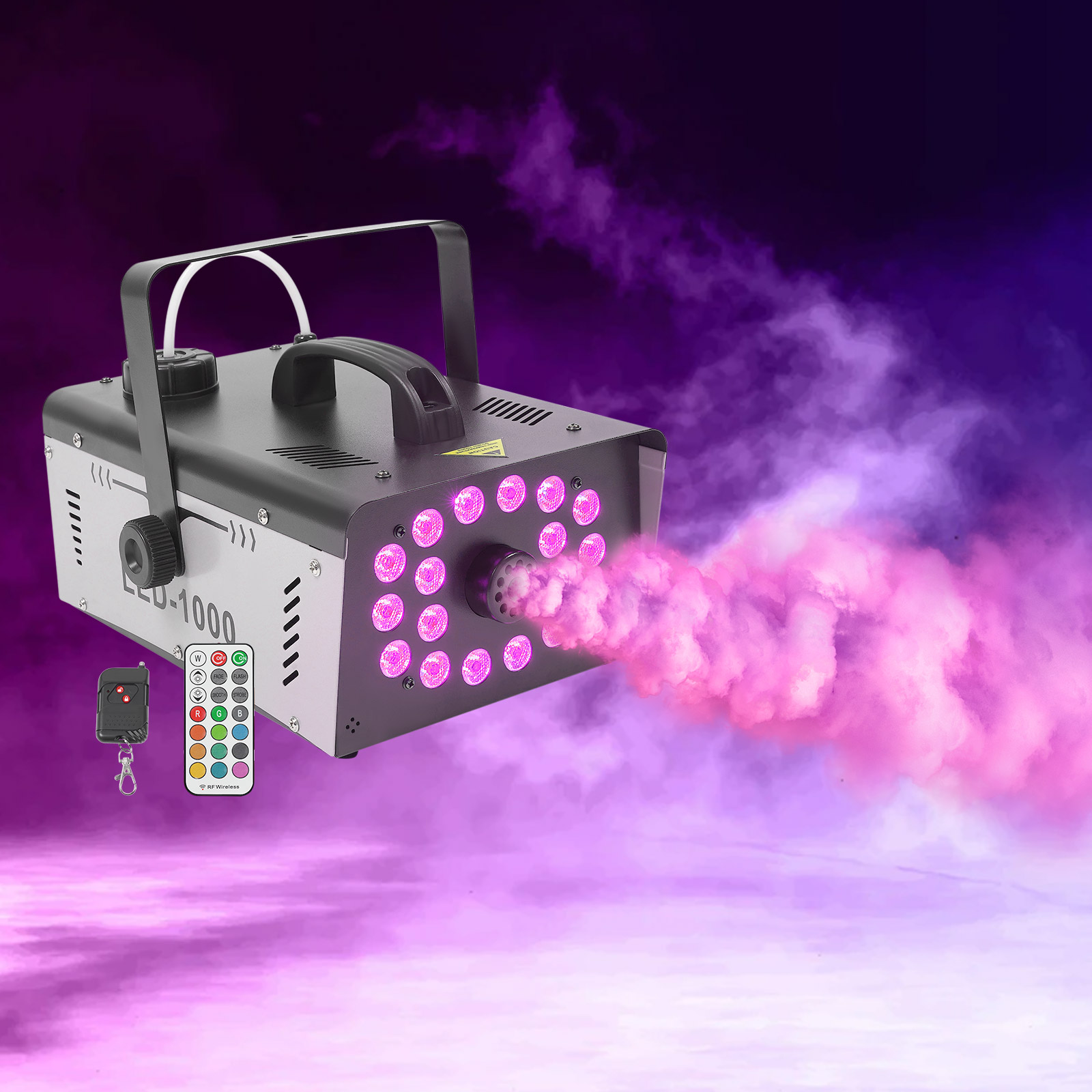 Event Party Dj - 스모크 머신 1000W 18 LED 무대