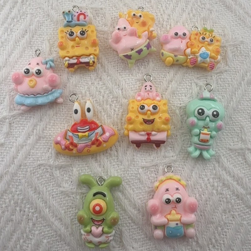 Event Party - 10개 만화 캐릭터 레진 펜던트, DIY