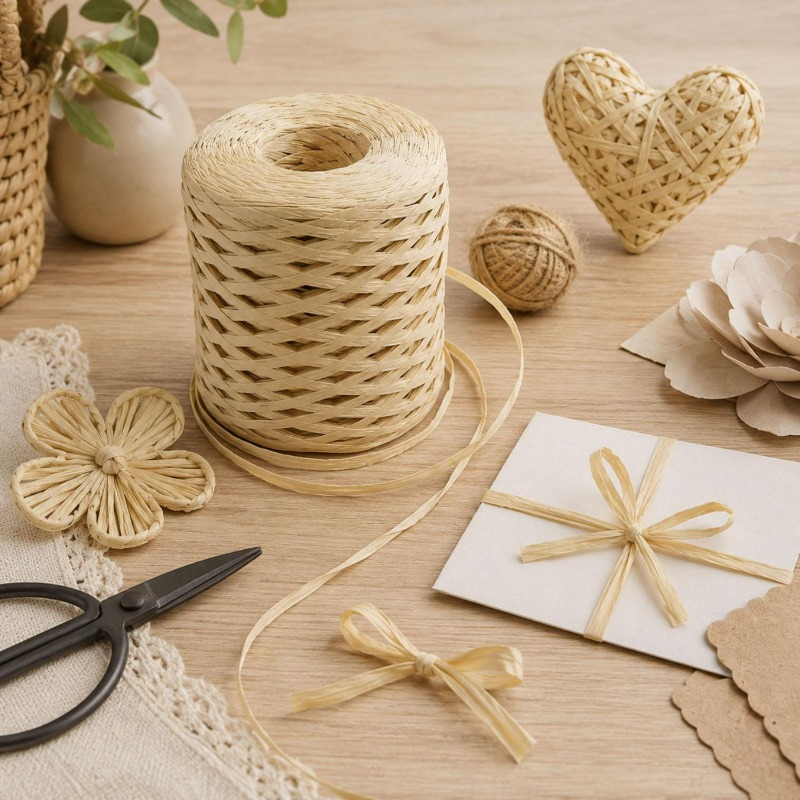 레트로 종이 공예 리본 포장지 끈 니트 종이 로프 DI - Papercraft Supply Ribbon 리뷰 및 가격