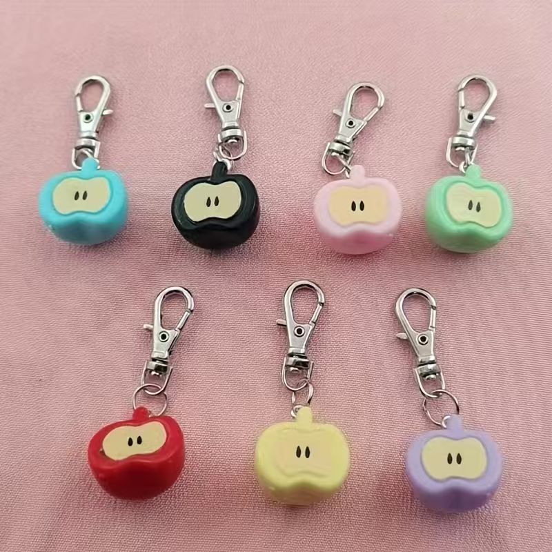 7개의 레진 모조 애플 키체인, 가방 및 휴대폰 액세서 - Event Party 리뷰 및 가격