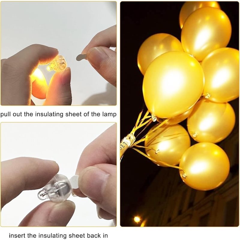 ABLN-풍선 조명 100개 세트, 미니 LED 조명  - Led Balloon Light 리뷰 및 가격