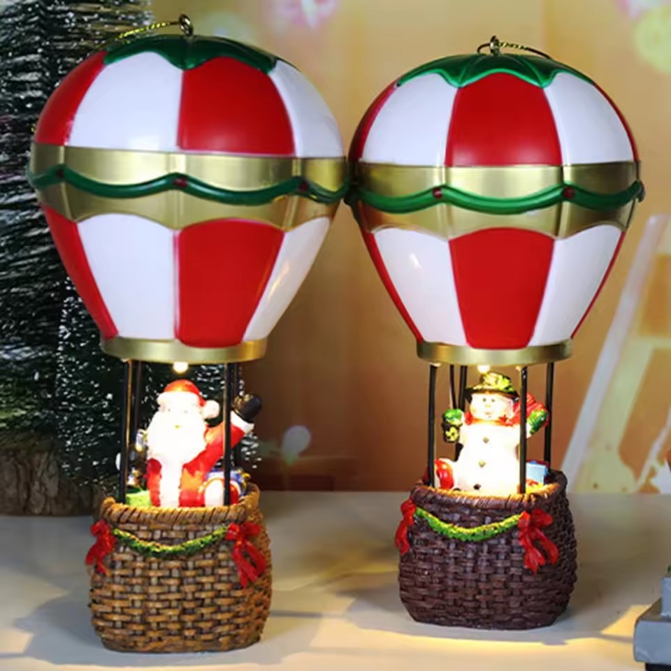 크리스마스 빛나는 장식품, 산타클로스 눈사람 열기구 L - Led Balloon Light 리뷰 및 가격