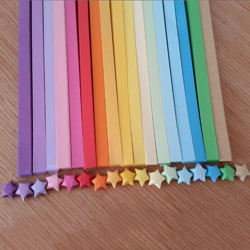 27가지 색상 양면 종이접기 행운의 별 종이 스트립 다 - Papercraft Supply Ribbon 리뷰 및 가격